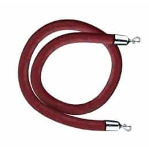 Burgundy Leather-like Stanchion Rope