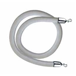 Grey Leather-like Stanchion Rope