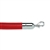 Red Leather-like Stanchion Rope