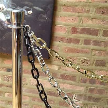 Metal Plated Plastic Chain with Hooks