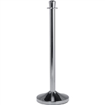 BARRIER SYSTEM BASE & POST, CLASSIC, CHROME 15â€³ DIA. X 40â€³ H