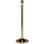 BARRIER SYSTEM BASE & POST, CLASSIC, GOLD 15â€³ DIA. X 40â€³ H