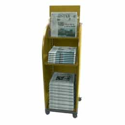 Newspaper Display Rack (Maple Wood)