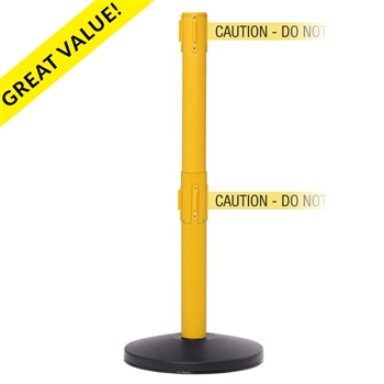 SafetyMaster Twin - double 11' ft. belt barrier
