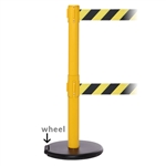 RollerSafety 250 Twin Xtra - double 3" wide belt barrier.