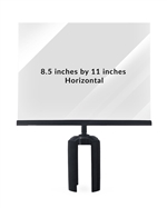 Stanchion Frameless Sign Holder - 8.5" X 11" Horizontal ST811SDH