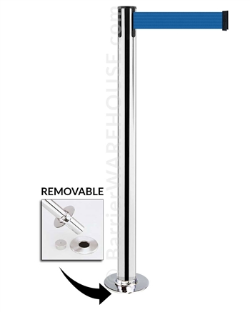 Tensabarrier 889R Removable Barrier with Floor Socket