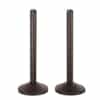 ChainBoss Indoor/Outdoor 3" molded stanchion with black post and 15lb. Duracast pre-filled base (2 pack)