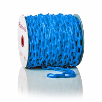 ChainBoss High tensile strength 2" blue plastic chain with UV protection (125' reel)