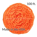 Chainboss ORANGE Plastic Safety 2" Chain UV Resistant - 100ft box