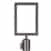 US Weight Steel frame sign holder for steel stanchion (8.5" x 11" paper size)