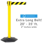 WeatherMaster 335 - Long 20â€™-35' ft. Belt Stanchion, Rubber Base