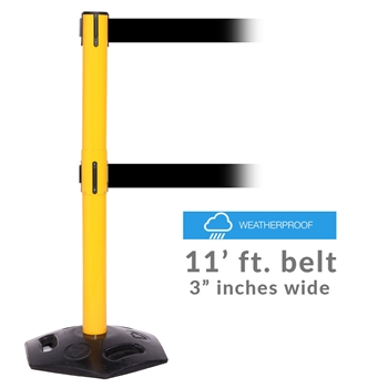 WeatherMaster 250 Twin Xtra - double 3" wide belt barrier.