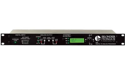 Digital to Analog Processor Plus Broadcaster AFD Software equipped with ASI module.