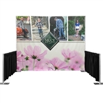 Pipe and Drape Banner; full back wall fabric banner