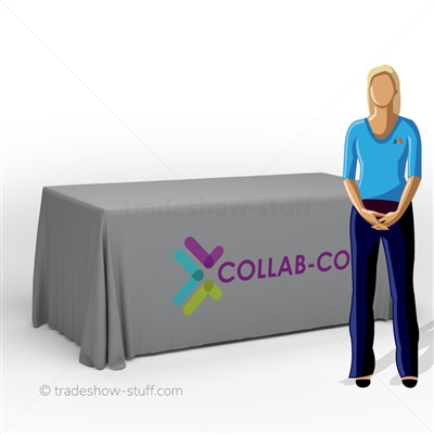 3-sided Trade Show Table Throw