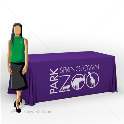 4-sided Trade Show Table Throw