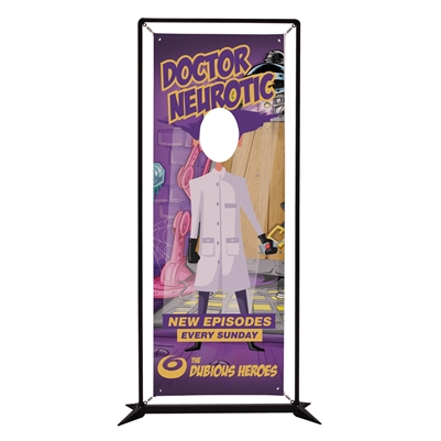FrameWorx Single Face Cut Out Banner Display