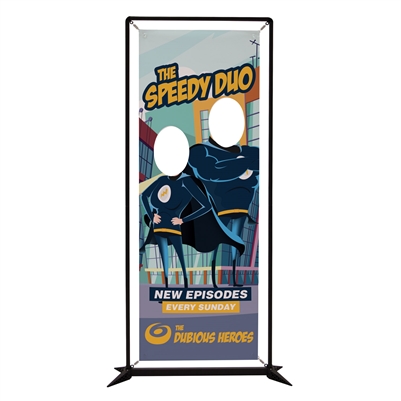 FrameWorx Double Face Cut Out Banner Display