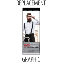 Replacement Sabre32" Retractable Banner