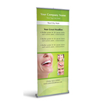 Retractable Banner Display w/ Professional Design - Dent2