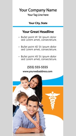 Retractable Banner Display w/ Professional Design - MedFam1