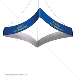 Blimp Trade Show Ceiling Banner 12 Quad Curved