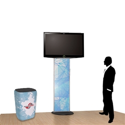 Standroid Trade Show Monitor Kiosk