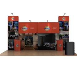 20ft Reef WaveLine Fabric Trade Show Display