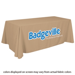 Closeout Beige Trade Show Table Cover