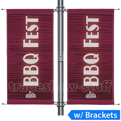 30in Double-Span Street Pole Banner