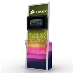 Hybrid Trade Show Monitor Kiosk Display