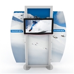 Hybrid Trade Show Monitor Kiosk Display