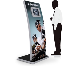 64 in Double Sided iPad Kiosk Display