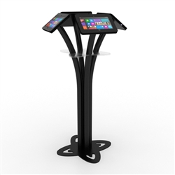 Quad Surface Tablet Kiosk Stand for Trade Shows