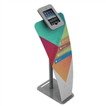 iPad Kiosk Stand L w/ Full Face Graphic