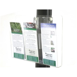Trade Show Portable TV Stand Brochure Holder