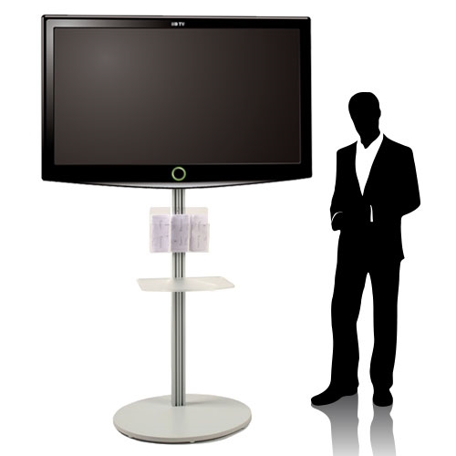 Tall Monitor Stand | Portable TV Stand for Trade Show
