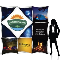 7.5ft Geometrix 3-D Tension Fabric PopUp Display