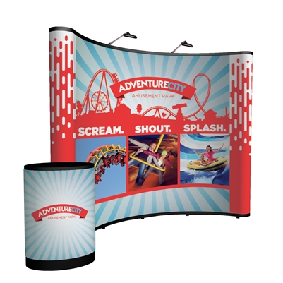 Campaign II 10ft Curved Pop Up Display