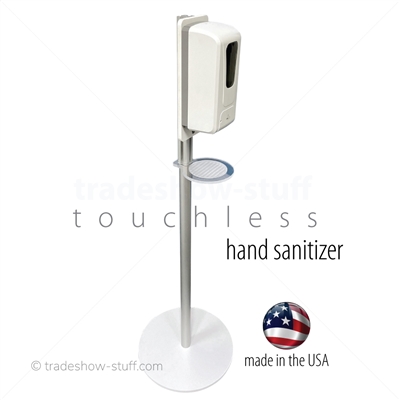 Touchless Hand Sanitizing Stand; Made in USA