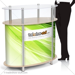 Ellipse Portable Modular Trade Show Counter