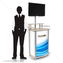 Trade Show MultiMedia Monitor Kiosk