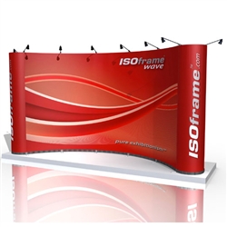 ISO Frame Wave Trade Show Display 18.5' Kit
