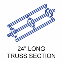 24" Straight Truss Length