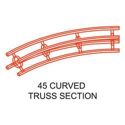 45 degree curved Truss Section