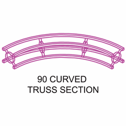 90 degree curved Truss Section