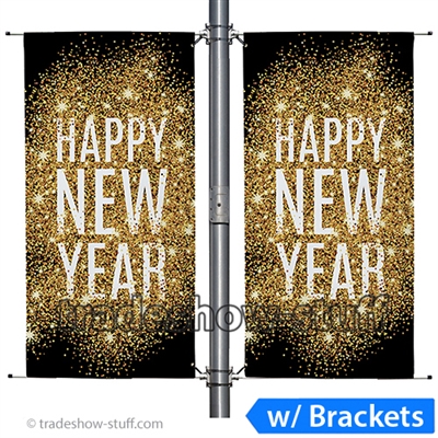 30in Double-Span Street Pole Banner