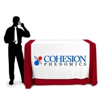 60" Wide Demonstration Height Table Runner with Logo