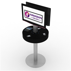 Phone Charging Station Kiosk Rental w/ Monitor Mounts